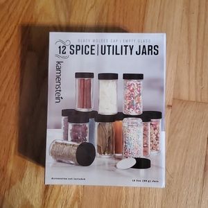 12 spice utility jars